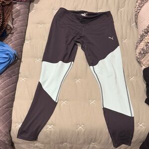 Puma Black and Light Blue Leggings